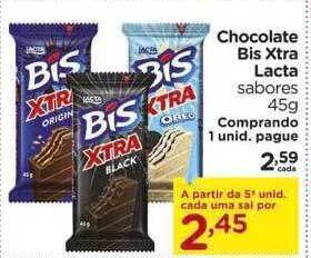 Carrefour Chocolate Bis Xtra Lacta oferta