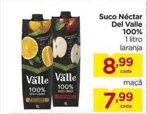 Carrefour Suco Néctar Del Valle 100% oferta
