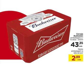 Carrefour Cerveja Budweiser oferta
