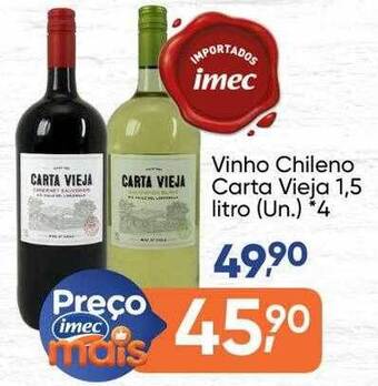 Imec Supermercados Vinho Chileno Carta Vieja oferta