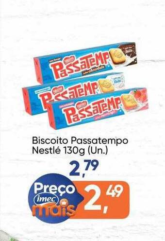 Imec Supermercados Biscoito Passatempo Nestlé oferta