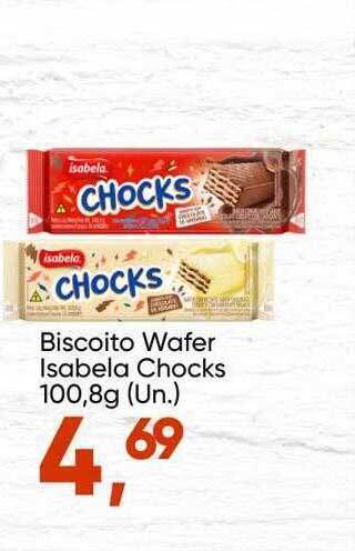 Imec Supermercados Biscoito Wafer Isabela Chocks oferta