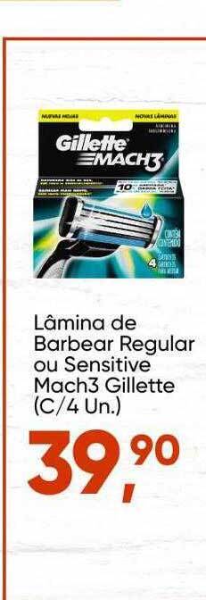 Imec Supermercados Lâmina De Barbear Regular Ou Sensitive Mach3 Gillette oferta