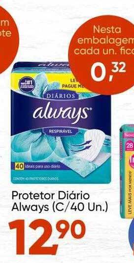 Imec Supermercados Protetor Diário Always oferta