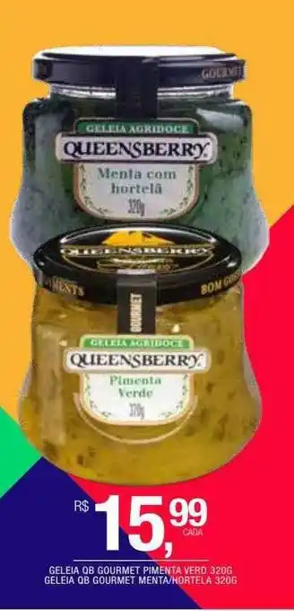 DB Supermercados Geleia Qb Gourmet Pimenta Verd Geleia Qb Gourmet Menta-hortela oferta