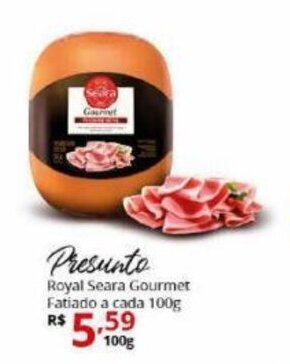Ricoy Supermercados Presunto Royal Seara Gourmet Fatiado cada 100g oferta
