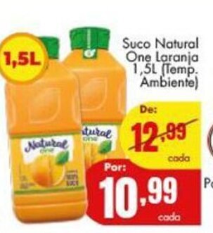 Barbosa Supermercados Suco Natural One Laranja 1.5L oferta