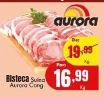 Barbosa Supermercados Bisteca Suina Aurora cong. 1kg oferta
