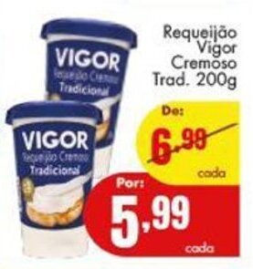 Barbosa Supermercados Requeijao Vigor Cremoso Trad. 200g oferta