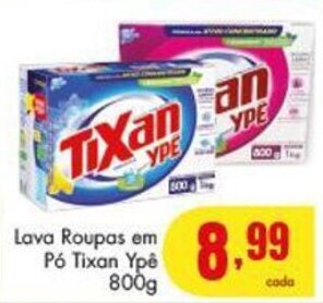 Barbosa Supermercados Lava roupas em po Tixan Ype 800g oferta