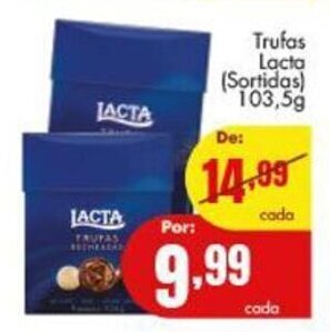 Barbosa Supermercados Trufas lacta 103.5g oferta