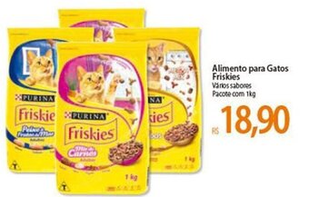Atacadão Alimento para gatos Friskies 1kg oferta