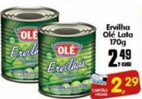 Higa's Supermercado Ervilha Ole Lata 170g oferta