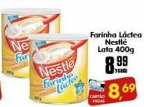Higa's Supermercado farinha Lactea Nestle lata 400g oferta