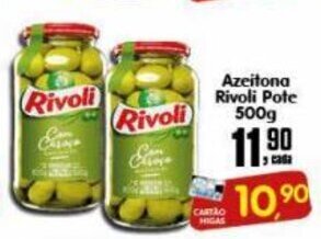 Azeitona Rivoli pote 500g