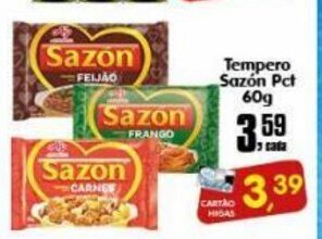 Higa's Supermercado Tempero Sazon pct 60g oferta