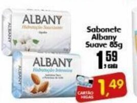 Higa's Supermercado Sabonete Albany Suave 85g oferta
