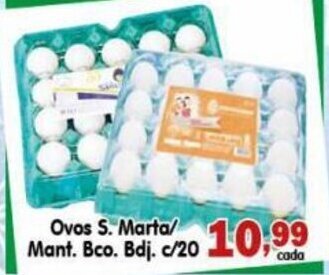Ovos S. Marta/ Mant. bco. c/20