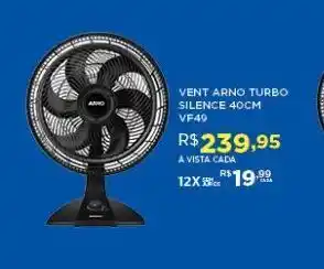 DB Supermercados Ventilador arno turbo silence 40cm oferta
