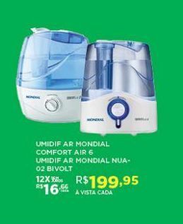 DB Supermercados Umidificador do ar mondial comfort air 6 oferta