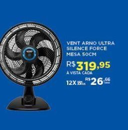 DB Supermercados Ventilador arno ultra silence force mesa 50cm oferta