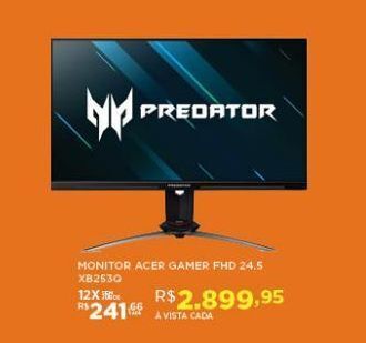 DB Supermercados Monitor acer gamer fhd 24.5 oferta