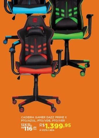 DB Supermercados Cadeira gamer dazz prime x oferta