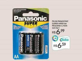Pilha Panasonic Super Hiper Aa Pequena C-4
