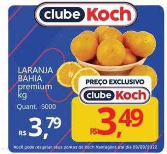 Supermercados Koch Laranja Bahia Premium Kg oferta