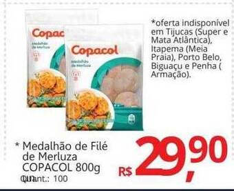 Supermercados Koch Medalhão De Filé De Merluza Copacol oferta