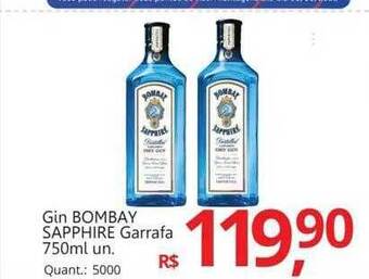 Gin Bombay Sapphire Garrafa