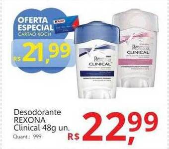 Supermercados Koch Desodorante Rexona Clinical oferta