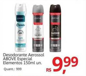 Supermercados Koch Desodorante Aerossol Above Especial Elementos oferta