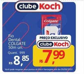 Supermercados Koch Fio Dental Colgate oferta