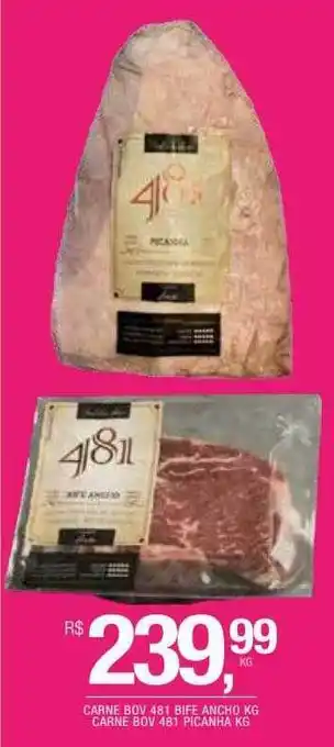 DB Supermercados Carne Bov 481 Bife Ancho Kg Carne Bov 481 Picanha Kg oferta