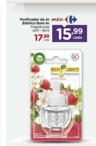 Purificador De Ar Elétrico Bom Ar Fragrâncias Refil