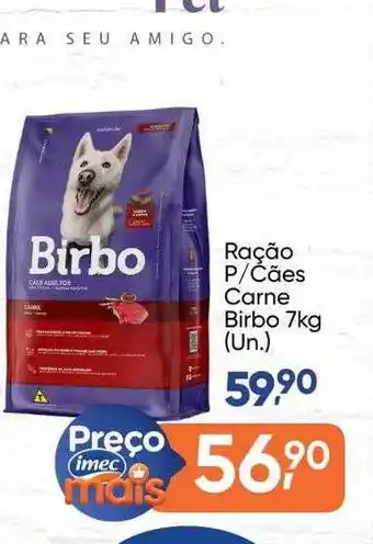 Ração P Cães Carne Birbo 7kg