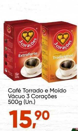 Imec Supermercados Café Torrado E Moido Vacuo 3 Corações oferta