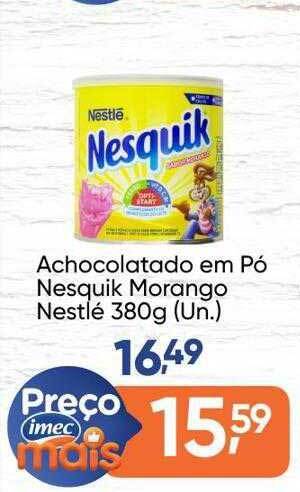 Imec Supermercados Achocolatado Em Pó Nesquik Morango Nestlé oferta