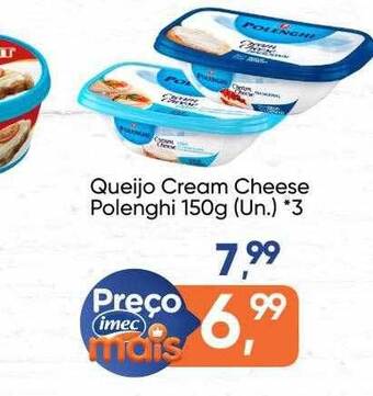 Imec Supermercados Queijo Cream Cheese Polenghi oferta