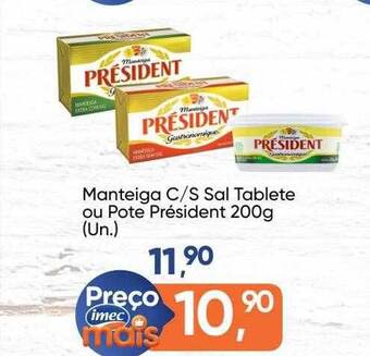 Imec Supermercados Manteiga C S Sal Tablete Ou Pote Président oferta