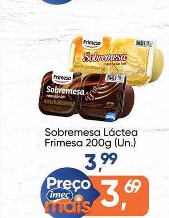 Imec Supermercados Sobremesa Láctea Frimesa oferta