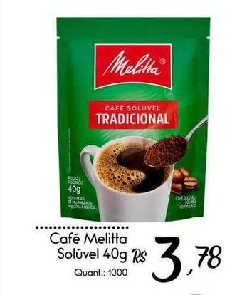 Giassi Supermercados Café Melitta Solúvel oferta