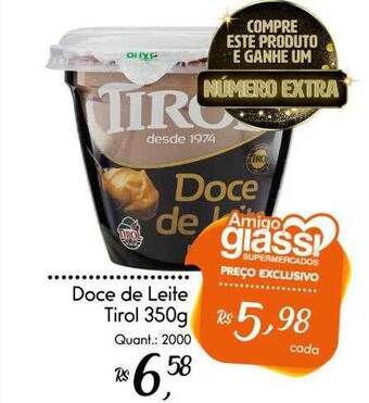 Giassi Supermercados Doce De Leite Tirol oferta