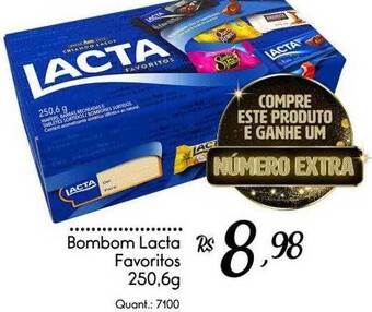 Giassi Supermercados Bombom Lacta Favoritos oferta