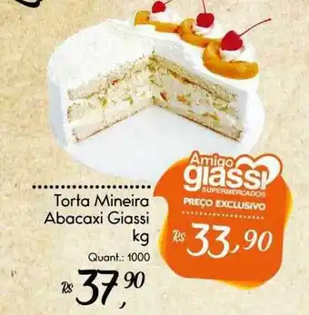 Giassi Supermercados Torta Mineira Abacaxi Giassi Kg oferta