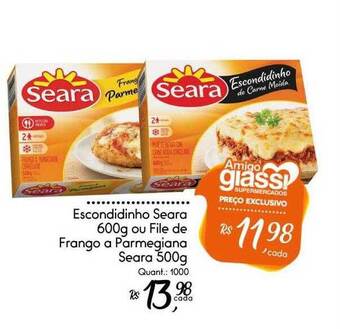 Giassi Supermercados Escondidinho Seara Ou File De Frango A Parmegiana Seara oferta