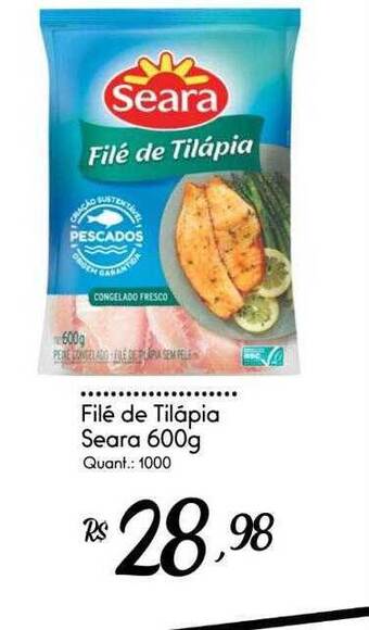 Giassi Supermercados Filé De Tilápia Seara oferta