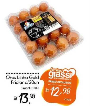 Giassi Supermercados Ovos Linha Gold Friolar C-20 oferta