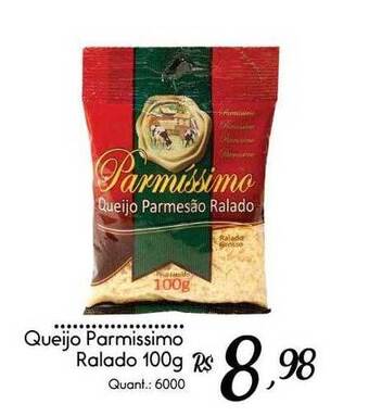 Giassi Supermercados Queijo Parmissimo Ralado oferta